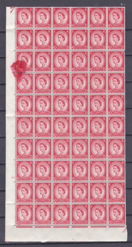 S57 sg574 2½d type II on white paper cyl 50  1 4 sheet massive ink U M