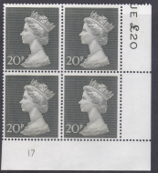 1970 20p Decimal Machin Cylinder 17 UNMOUNTED MINT