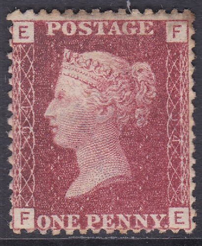 1858 Sg 43 1d Penny Red plate 94 Lettered F-E MOUNTED MINT