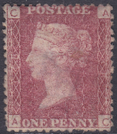 SG 43 1d Penny Red Lettered A-C plate 148 MOUNTED MINT