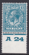 N44(2) 10d Deep Greenish Blue Block Cypher A24(p) UNMOUNTED MINT MNH