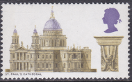 sg800a 1969 Cathedrals Black value omitted  UNMOUNTED MINT [SN]