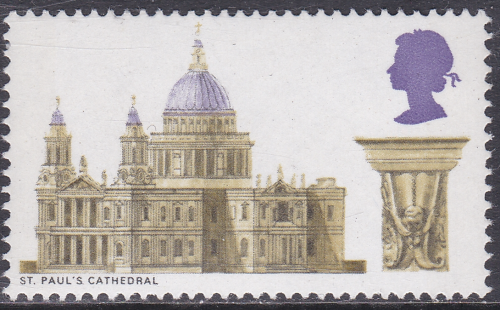 sg800a 1969 Cathedrals Black value omitted  UNMOUNTED MINT [SN]