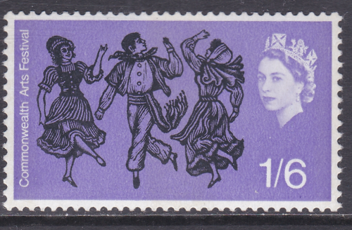sg670p 1 6 1965 Arts Phosphor on Back UNMOUNTED MINT [SN]