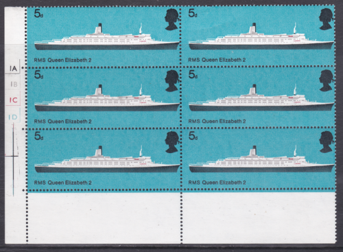 1969 Sg778Ey 5d Ships Missing Phosphor perf Shift UNMOUNTED MINT [SN]