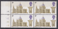 1969 Sg800 9d Cathedrals Phosphor Error Band Across Top UNMOUNTED MINT [SN]