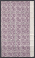 Sg172 1d lilac Marginal Block of 60  UNMOUNTED MINT