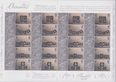 GB 2001 LS4 Occassions smiler sheet UNMOUNTED MINT MNH