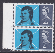 1966 Sg685 4d burns Shift of black   Missing S UNMOUNTED MINT [SN]