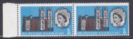 1966 Sg687p Westminster Abbey 3d 2 bands   misperf UNMOUNTED MINT [SN]