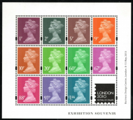 MS3073 2010 London Exhibition miniature sheet UNMOUNTED MINT MNH
