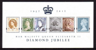 MS3327 2012 Queen elizabeth diamond jubilee miniature sheet UNMOUNTED MINT MNH
