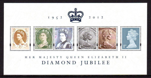 MS3327 2012 Queen elizabeth diamond jubilee miniature sheet UNMOUNTED MINT MNH