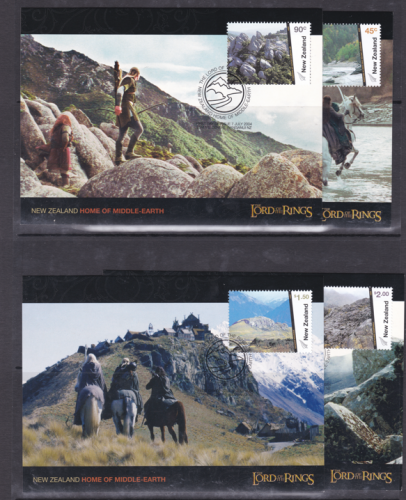 NEW ZEALAND Lord of the rings maximum cards set of 4 mint condition