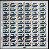 sg706wi 1966 6d Battle of Hastings (Ord) Full Sheet wmk inverted UNMOUNTED MINT