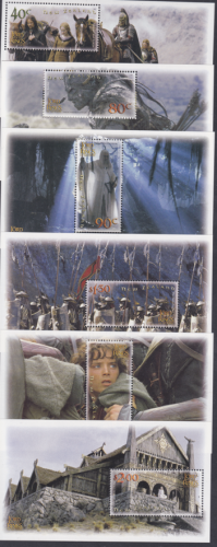 2002 New Zealand Lord of the rings two towers sheetlets UNMOUNTED MINT