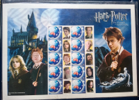 harry potter australia post 2003 azkaban stamp sheet unmounted mint