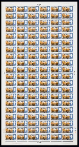 SG692 1966 1 6 Landscapes (PHOS)  Full Sheet UNMOUNTED MINT