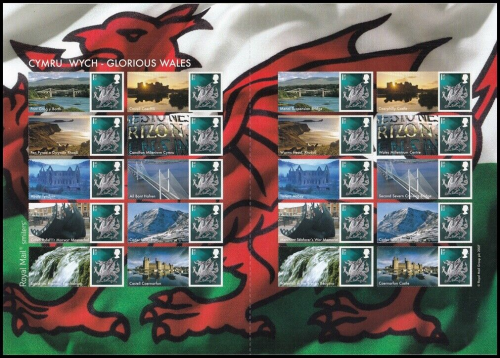 LS37 GB 2007 Glorious wales Smiler sheet UNMOUNTED MINT MNH