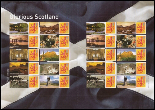 LS44 GB 2007 Glorious Scotland Smiler sheet UNMOUNTED MINT MNH