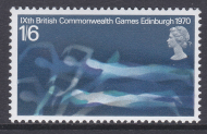 Sg833y 1970 1 6 Commonwealth Games Phosphor Omitted UNMOUNTED MINT