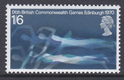Sg833y 1970 1 6 Commonwealth Games Phosphor Omitted UNMOUNTED MINT