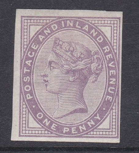 Sg172 1d Lilac die II(2) imprimatur plate 9 from 1st imprimatur sheet U M