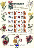 BC-208 History of Britain 36 2009 Victorian garden flowers no. 181 sheet U M