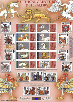 BC-220 History of Britain 37 2009 Mythical Creatures no. 416 sheet U M