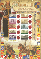 BC-388 2012 History of Britain 87 King edward III No. 155 sheet U M