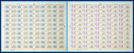 1973 5p  3p Inigo Jones set of 2 full sheets UNMOUNTED MINT