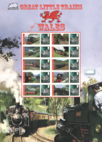 BC-199 2009 Great Little Trains Wales no. 225 Smiler Sheet  UNMOUNTED MINT