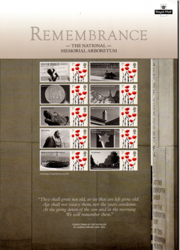 CS-12 2010 Remembrance Smiler Sheet  UNMOUNTED MINT