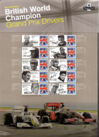 CS-9 2010 Grand Prix Drivers Smiler Sheet  UNMOUNTED MINT