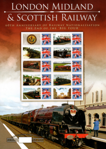 BC-112 GB 2007 London  scottish railway no. 378  Smiler sheet UNMOUNTED MINT