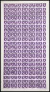 XS6 3d Scotland Regional 1CB Violet Crowns - Full sheet - Cyl 4 dot U M