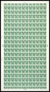 XS25 1 3 Scotland Regional Sheet 2 x 8mm Violet - Full sheet 8 No Dot U M