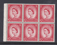 SB87 2d Wilding 2B blue phosphor UNMOUNTED MINT MNH