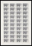 1966 Westminster Abbey 2 6 Cyl 1A Complete Sheet - UNMOUNTED MINT MNH