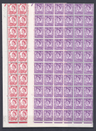 Jersey Cylinder Blocks in 1 4 sheets - set of 2 - 2d 3d - XJ1b Variety U M