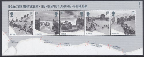 MS4236 2019 D-Day 75th Anniversary miniature sheet No barcode UNMOUNTED MINT MNH