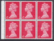 UB14b GA Pre-decimal Machin Booklet Pane Perf Ie (t) UNMOUNTED MINT MNH
