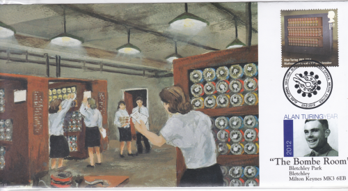 2012 Alan Turing Year Bletchley Park Bombe Room First Day Cover no. 390   500