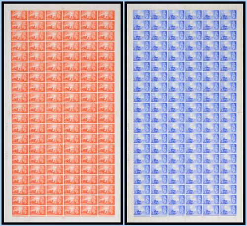 SgC1-C2 GVI Channel Island Liberation PAIR of Full Sheets W  var U M