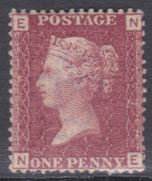 1858 Sg 43 1d Penny Red plate 179 Lettered N-E MOUNTED MINT