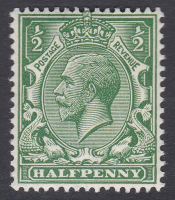 N14(1) d Green Royal Cypher Single Stamp UNMOUNTED MINT