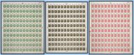 SG835-837 1970 Philympia Full Set Of Full Sheets With Flaws UNMOUNTED MINT
