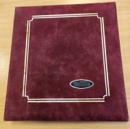 Benham red 22 ring binder for booklets with 12 pages - Worn logo