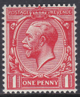 N34(-) unlisted Deep Bright Scarlet 1d Block Cypher Single Stamp UNMOUNTED MINT