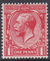 N34(-) unlisted Deep Bright Scarlet 1d Block Cypher Single Stamp UNMOUNTED MINT
